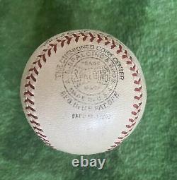 1937 Babe Ruth Secretary Signed Sinclair Baseball Grand Prize Giveaway Very Rare