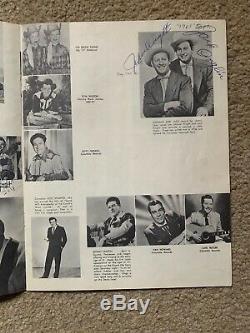 1960 Louvin Brothers George Jones Marty Robbins Signed Grand Ole Opry Program