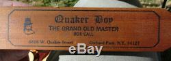1982 Signed Dated By Dick Kirby Quaker Boy The Grand Old Master Turkey Box Call