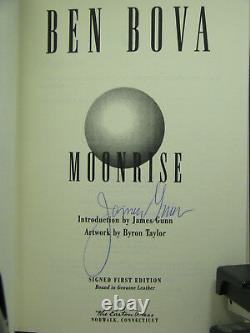 1st, signed by 2(author, intro), Grand Tour 5 Moonrise by Ben Bova, Easton Press