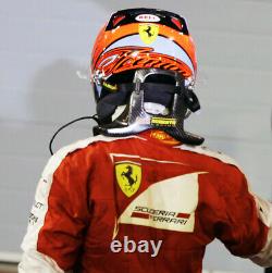 2015 Kimi Raikkonen Signed Race Used Hungarian Grand Prix Ferrari F1 Helmet