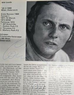 31 signed Formula Formel GP Grand Prix Autographs Autogramme Cevert, Pace etc