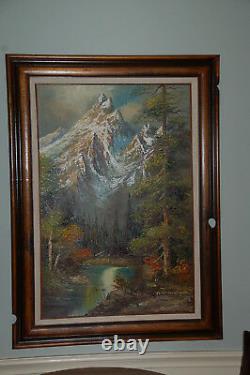 44x32 Original Peter Tensley Jr Original Oil Painting Grand Teton National Park