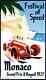 A0 Poster Speed 1937 Vintage Monaco Grand Prix Art Canvas Painting