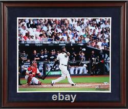Aaron Hicks Yankees Deluxe FRMD Signed 16x20 London Series Home Run Photograph
