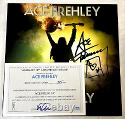 Ace Frehley Anomaly 10th Anniv. 2XLP Yellow Vinyl Deluxe Autographed 375/500 OOP