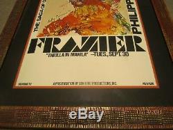 Ali vs Frazier 1975 Thrilla in Manila Poster Signed Grand Rapids Michigan