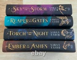 An Ember in the Ashes Quartet by Sabaa Tahir SIGNED DELUXE SET (FAIRYLOOT)