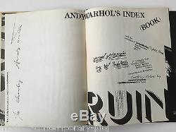 Andy Warhol Index Book De-Luxe ed. Signed several times. Also on multiples