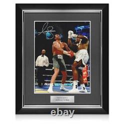 Anthony Joshua Signed Boxing Photo Klitschko Uppercut. Deluxe Frame