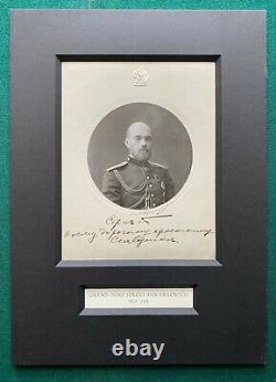 Antique Signed Imperial Russian Photo Murdered Grand Duke Sergei Provenance