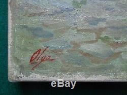 Antique Signed Oil Painting Grand Duchess Olga Romanov Ballerup Imperial Russian