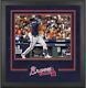 Austin Riley Braves Deluxe Frmd Signed 16x20 2021 Ws Champions Hitting Photo
