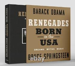 Autographed Renegades Born in the USA Barack Obama Bruce Springsteen Deluxe