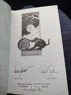 Autographed Seize The Night Deluxe Limited Edition Dean Koontz And Phil Parks