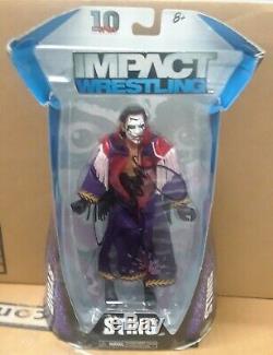 Autographed TNA Deluxe Impact Wrestling Exclusive Autographed Joker Sting Figure