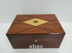 Avo Uvezian Cigars Signed Brazillian Rosewood Deluxe Humidor Avo AUTOGRAPHED