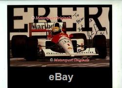 Ayrton Senna McLaren MP4/6 Winner USA Grand Prix 1991 Genuine Signed Photograph