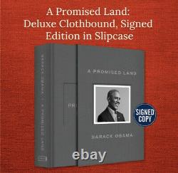 BARACK OBAMA SIGNED A PROMISE LAND DELUXE 1ST EDITION AUTOGRAPHED Sealed New