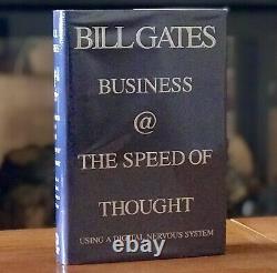 BILL GATES Signed 1st BUSINESS @ THE SPEED OF THOUGHT Computing Microsoft AS NEW