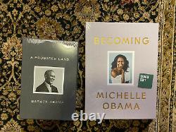Barack & Michelle Obama A Promised Land & Becoming Signed Deluxe Edition Books