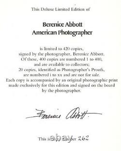 Berenice Abbott American Photographer signed deluxe edition New York City photos