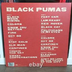 Black Pumas Self Titled Signed 2LP + 7 Deluxe Gold & Black/Red Marble Vinyl
