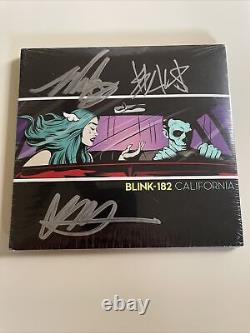 Blink 182 Signed Mark Hoppus Travis Barker Matt Skiba California Deluxe CD