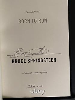Bruce Springsteen Born to Run Deluxe Edition Book Autographed/Signed #232/1500