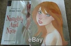 Bruce Timm Naughty And Nice RARE DELUXE ED. SIGNED AND NUMBERED HARDCOVER BOXSET