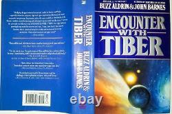 Buzz Aldrin Signed Book Encounter With Tiber Autograph First Edition Jsa + Photo