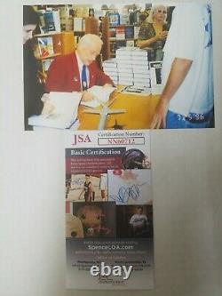 Buzz Aldrin Signed Book Encounter with Tiber 1996 NASA Space Autograph JSA COA