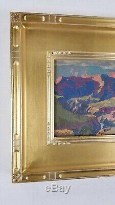 California Artist REY. Fine Oil Painting Plein Air Gem Grand Canyon Landscape