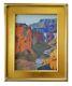 California Artist Rey. Oil Painting Grand Canyon Southwest Landscape Plein Air
