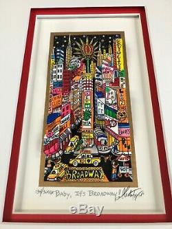 Charles Fazzino 3D Artwork Baby It's Broadway Signed & Numbered Deluxe Ed