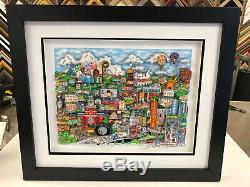 Charles Fazzino 3D Artwork Make It Detroit Signed & Numbered Framed Deluxe