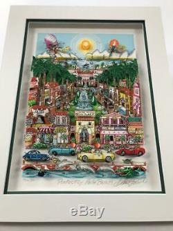 Charles Fazzino 3D Artwork Perfectly Palm Beach Signed & Numbered Deluxe Ed