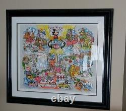 Charles Fazzino MICKEY'S WORLD TOUR- Limited Deluxe Edition- Signed & numbered