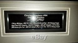Charles Woodson Oakland Raiders Deluxe Framed Signed Black Nike Throwback Jersey
