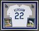 Clayton Kershaw Los Angeles Dodgers Dlx Frmd Signed Majestic White Rep Jersey