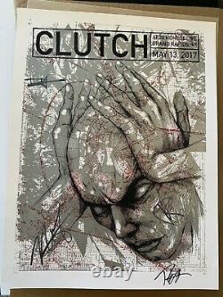 Clutch Grand Rapids MI Print Poster Band Autographed S/N #83/100