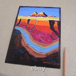 Conrad Buff Grand Canyon River Impressionist Arizona Desert Estate Stamp Signed
