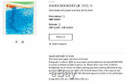 DAVID HOCKNEY SIGNED PAPER POOLS Limited Edition 1980 Swimming Deluxe Tyler RARE