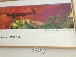 DAVID HOCKNEY SIGNED POSTER Venice Art Walk California Bigger Grand Canyon RARE
