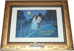 DELUXE FRAME hand signed REAL Cinderella 1950 Disney Voice Ilene Woods Dreams