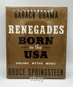 DELUXE SIGNED Renegades Born in the USA Bruce Springsteen Barack Obama AUTOGRAPH