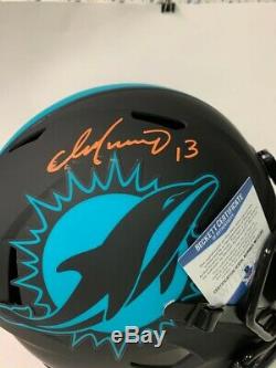 Dan Marino Signed Riddell Dolphins Speed Full Size Eclipse Deluxe Helmet Bas Itp