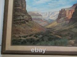 Dawes Clarke 36 Large Grand Canyon Painting American Desert Mountain Landscape