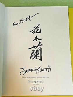 Disney Editions Deluxe The Art of Mulan Book by Jeff Kurtti Like New Signed