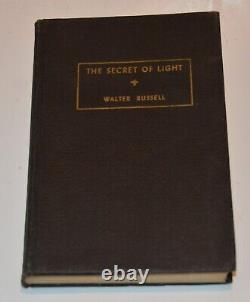 Double Signed The Secret of Light Walter Russell Limited DeLuxe 1st edition 1947